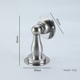 thumbnail image 4 of Tope de puerta, Tope de puerta magnético, acero inoxidable, tornillos de tope de puerta sin taladro para un montaje más fuerte, mantiene la puerta abierta, plateado, 4 of 5
