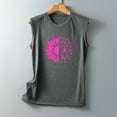 thumbnail image 4 of Leesechin Ladies Breast Cancer Shirts Butterfly Pink Ribbon Graphic Awareness Tee Tops, 4 of 5