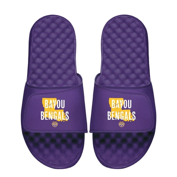 Men's ISlide Purple LSU Tigers Bayou Bengals Slide Sandals