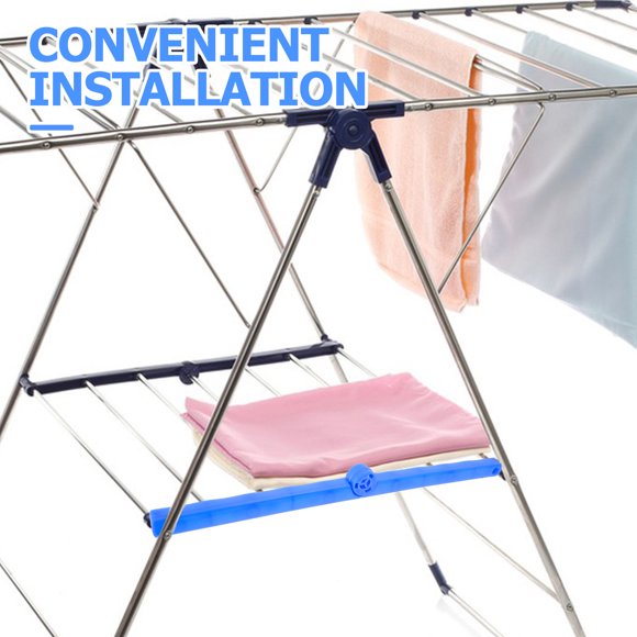 SOPOTUTU 4Ud Accesorio Para Tendedero Plegable Plástico Azul Con Gran Capacidad Y Fácil Instalación