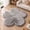 Grey, variant on Soft Fluffy Flower Shaggy Rug with Non Slip Suede Bottom Nordic Style 23.6in Faux Sheepskin Flower Floor Mat for Bedside Livingroom Chair Decor