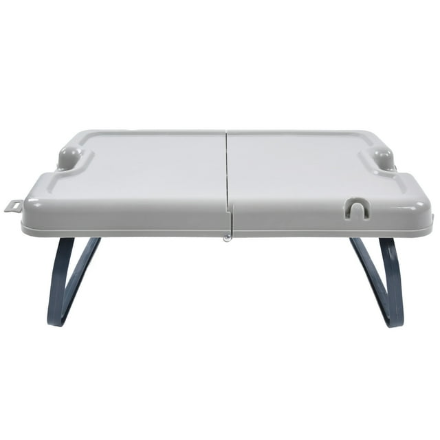 Mesa plegable de plástico versátil, de gran capacidad, duradera para uso en interiores y exteriores