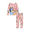 Pink Bluey, variant on Character Toddler Unisex Valentine's Day Pajama Set, 2-Piece, Sizes 12M-5T