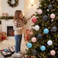 thumbnail image 5 of Kbndieu Colorful Christmas Tree Balls Ornaments, 6PCS 3.15" Pre-Strung Hanging Ornament Decorations, Shatterproof Xmas Bulbs Plastic Hanging Balls for Xmas Tree Holiday Party Decor, 5 of 9