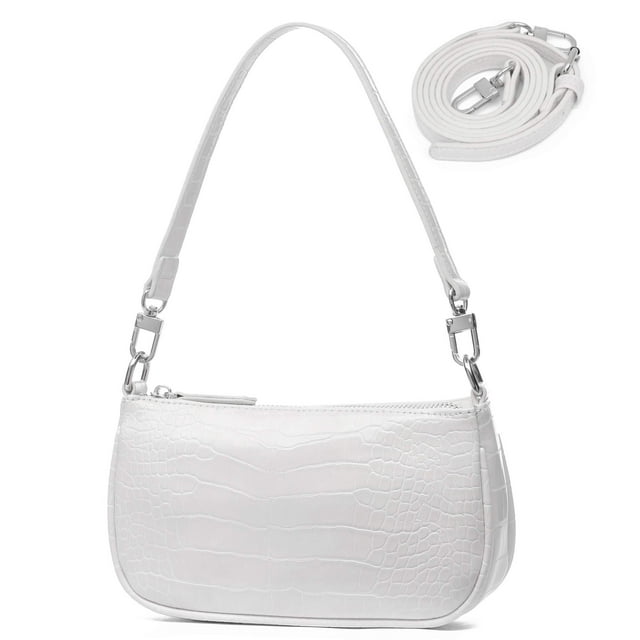 Lapsting - Bolso de hombro pequeño para mujer, bolso de mano cruzado para mujer, bolso Y2k de los años 90, A- Small White, Small