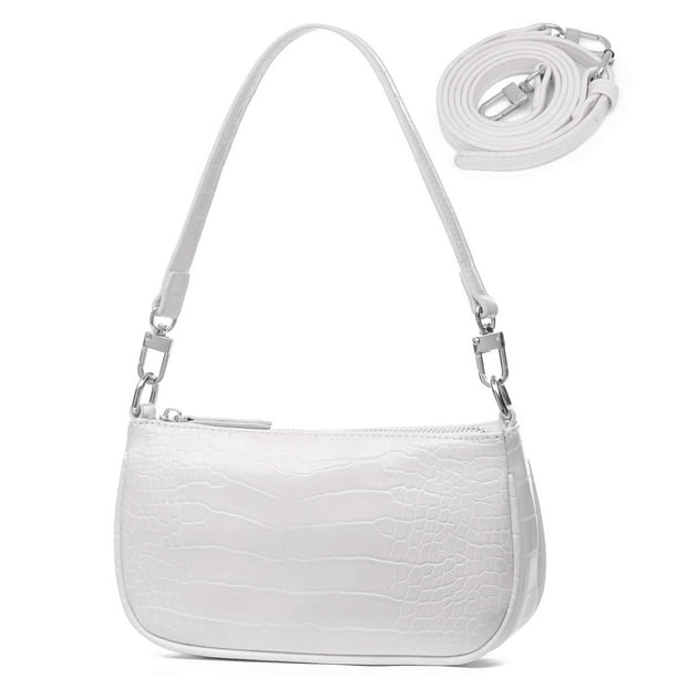 Shoulder Bag for Women Small Y2K Bags clutch 90S Purse crossbody Purses  White Trendy Fashion Mini