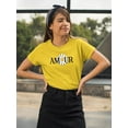 thumbnail image 2 of Amour Yellow Daisy T-Shirt Women -Image by Shutterstock, Female 3X-Large, 2 of 4