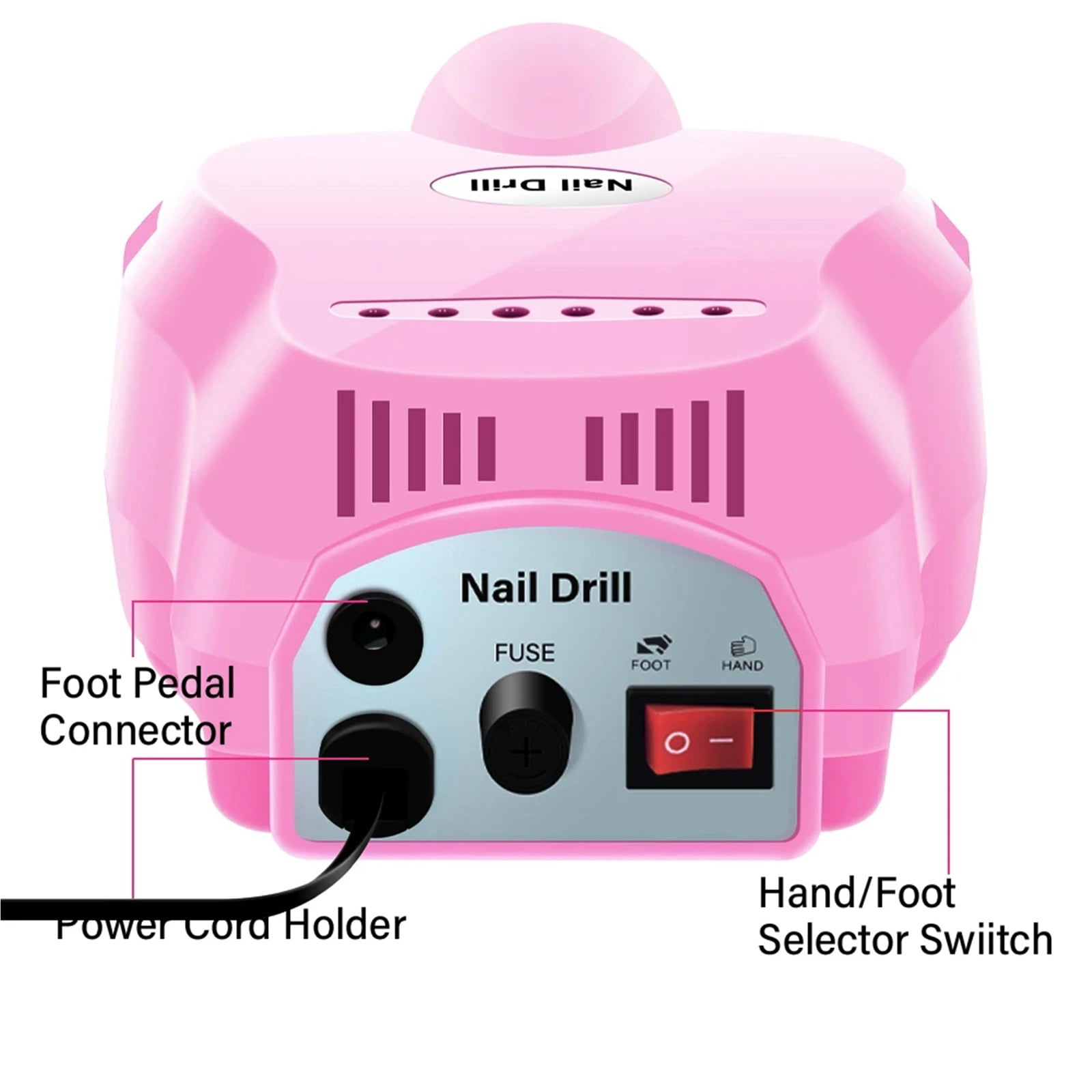 Adjustable 20000RPM Electric Nail Drill Machine Sanding Cutter Pedicure Manicure Drill Set Nail Polishing Equipment