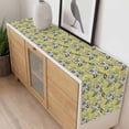 thumbnail image 4 of Yellow Cashew Flower Table Runner - 90 Inch Long, Kitchen Dining Table Runner Dresser Scarves, Retro Ethnic Abstract Country Farmhouse Decor for Coffee Tables Wedding Party Banquet, 4 of 8