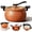 Orange, variant on Multifunctional Large Capacity Non-stick Pressure Cooker, 8QT Micro Pressure Cooker Pot with Anti-Scalding Handle & Visual Glass Lid for Home Cooking Sear & Saute (Black)