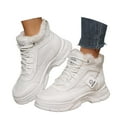 thumbnail image 3 of Women's Boots Cozy Mid Cut Casual Warmth Increasing Height Footwear for Cold Weather Outdoor Activities, 3 of 9