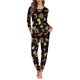 thumbnail image 1 of Ropa de dormir de manga larga para mujer, conjunto de dos piezas con patrón navideño, pijama informal y acogedor para el hogar, Invierno, 1 of 4