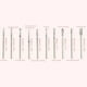 thumbnail image 4 of Juego de 10 piezas de brocas para taladro de uñas para manicura y pedicura de belleza en casa, herramientas para dar forma y quitar, tono plateado, 4 of 7