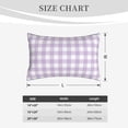 thumbnail image 6 of Fotbe Purple Checkboard Pillow Cases - Envelope Closure - Luxury, Extra Soft, Cooling Pillow Covers - Wrinkle, Fade, Stain Resistant-20"x30", 6 of 9