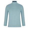 thumbnail image 3 of PNTUTB Men's Casual Solid Color Long Sleeve Knit Turtleneck Comfort Fall Winter Warm Pullover Sweaters, 3 of 5