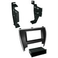 thumbnail image 2 of American International TOYK978 Installation Kit for 2015-2017 Toyota Camry – Single & Double DIN Dash Mount Kit, Metallic Graphite w/ Chrome Trim, 2 of 2