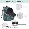 thumbnail image 4 of Pioneer Flower Floral Print Pattern Backpack for School, Cute School Bag with Adjustable Shoulder Straps and Padded Back, 15.7"x11.8"x5.5", 4 of 5