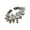 Silver, variant on Silver/Gold Plated Ball Rings Unisex Artistic Statement For Women And Men Stylish Hand Accessory