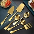 thumbnail image 5 of Stainless Steel Restaurant Fork Tableware Cookware Gadgets Soup Ladle Cooking Tools Serving Spoon Colander SILVER F, 5 of 8