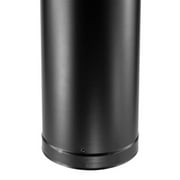 DuraVent DVL 6 x 18 Inch Galvanized Steel Double Wall Stove Pipe, Black