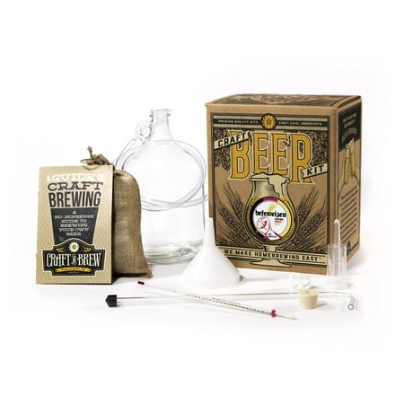 

Craft A Brew - Hefeweizen - Beer Making Kit - Make Your Own Craft Beer - Complete Equipment and Supplies - Starter Home Brewing Kit - 1 Gallon