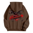 thumbnail image 5 of WEAIXIMIUNG Maternity Sweatshirt Zip Up Printed Hooded Sweatshirt for Women In Autumn and Winter, 5 of 5
