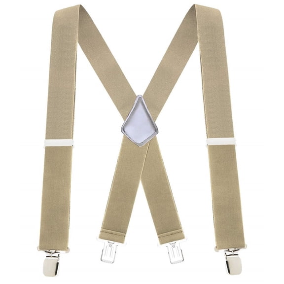 Men’s Solid Straight Clip Suspender – Adjustable Fit, Heavy-Duty Clips, Men’s Big & Tall Suspenders – Adjustable Straps with Secure Fit