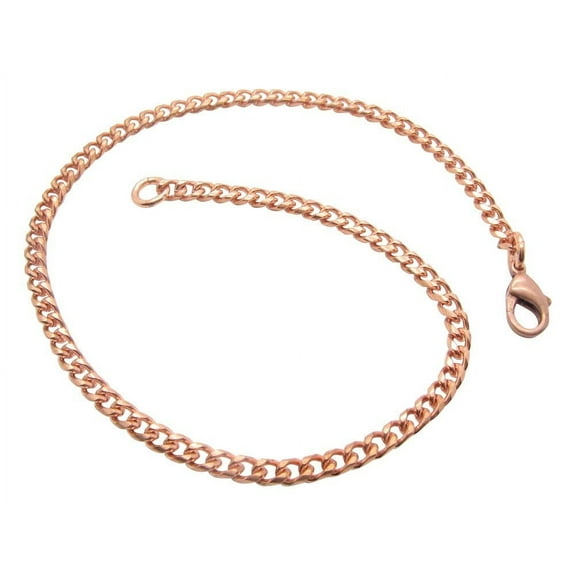 9 Inch Solid Copper Anklet, 1/8 of an inch wide, CA009G - Made in the USA. Thin design.