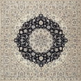 thumbnail image 1 of Ahgly Company Machine Washable Indoor Square Traditional Carbon Gray Area Rugs, 7' Square, 1 of 7