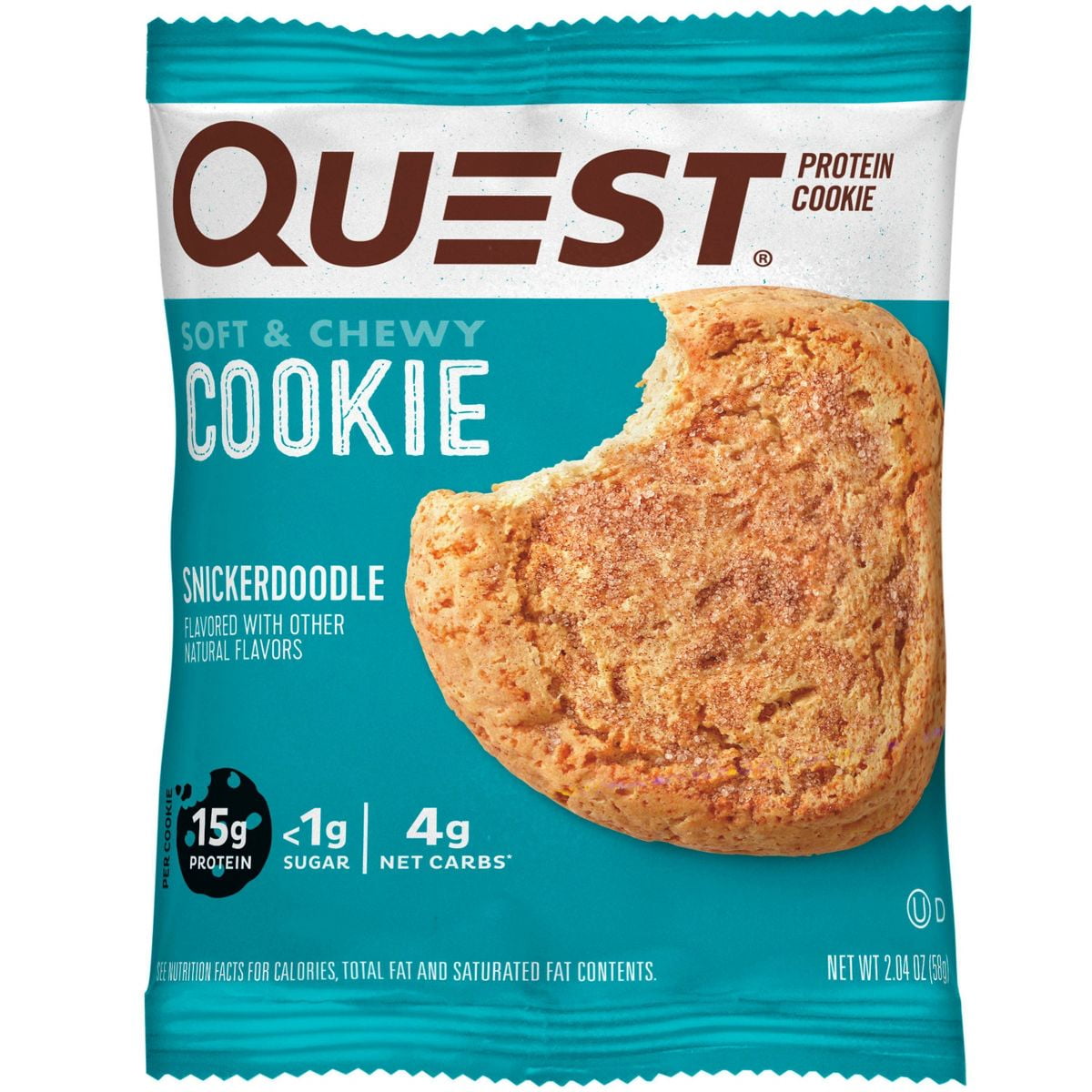 Quest Nutrition Protein Cookie - Snickerdoodle - 4pk - Pack of 2