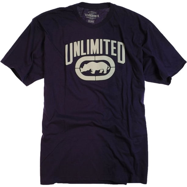 Ecko Unltd. Camiseta con gráfico Double Quick para hombre, morado, extragrande