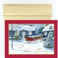 thumbnail image 1 of Holiday Collection Boxed Cards, Sleigh Bells, 18 Cards/18 Foil-Lined Envelopes, 1 of 1