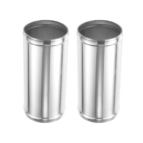 Unique Bargains 2pcs 2.75" OD 6" Length Universal Car Aluminum Alloy Intercooler Pipe Straight Air Intake Tube