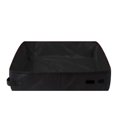 thumbnail image 1 of Caja de arena plegable para gatos, impermeable, portátil, de tela Oxford, bandeja plegable para arena para gatos, 50x40cm, color negro, 1 of 5