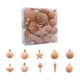 thumbnail image 2 of Juego de 24 bolas navideñas flocadas | Varios estilos y colores | Adornos de árbol de gamuza de 7 cm para el hogar y fiestas, 2 of 5