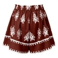 thumbnail image 4 of Women's Shorts High Waisted Stretchy Printed Elegant Vacation Summer Casual Beach Shorts S-2XL, 4 of 5