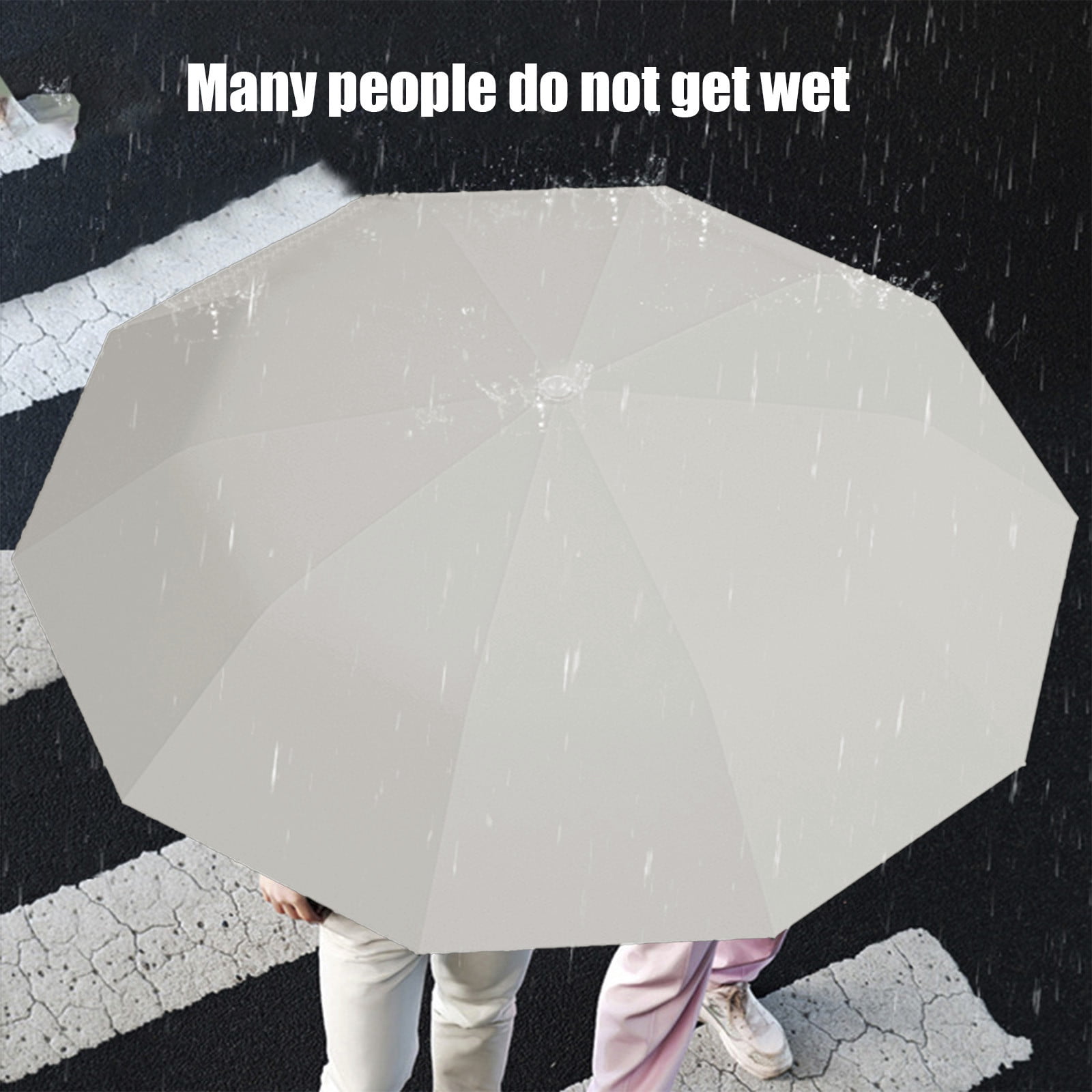 Large Ring Buckle Umbrella Sturdy Windproof Automatic Umbrella ,Compact Wind Proof Umbrellas For Rain and Sun Protection,Men Women Carabiner Handle Design