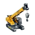 thumbnail image 2 of Sioweci Lifting Cranes Toy 360 Degree Rotating Base Adjustable Long Arm Retractable Sling Ornament Simulation Boys Girls Engineering Truck Model Toy Children Gift Yellow, 2 of 13