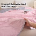 thumbnail image 4 of ROSEKIND Cooling Comforter for Hot Sleepers, OEKO-TEX Certified Lightweight Blanket, Soft & Breathable Cooling Quilt, 80x90in, Iced Lavender, 4 of 8