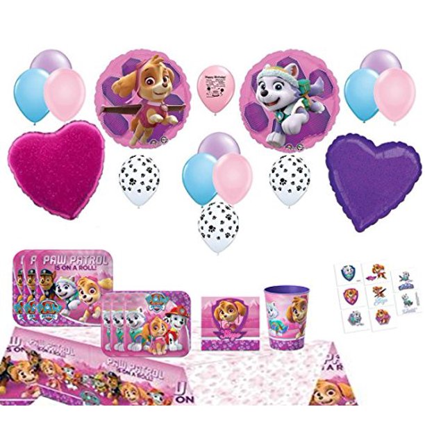 Party Supplies Skye Pink Paw Patrol Party Pack - Walmart.com