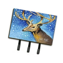 Carolines Treasures JMK1009TH68 Reindeer Leash or Key Holder Triple multicolor