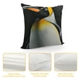 thumbnail image 4 of PRATYUS Decorative Throw Pillow Covers Square Pillow Covers Penguin Image Throw Pillow Cover for Sofa Double Sided Plush Pillow Case Cushion Case for Living Room White, 4 of 5