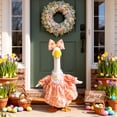 thumbnail image 5 of Easter Porch Goose Outfit Spring Easter Bunny Pattern Lawn Goose Costume Holiday Animal Clothes for 23 Inch Cement Goose Yard Garden Outdoor Decor, 5 of 6