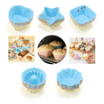 thumbnail image 1 of 25 Moldes Para Cupcakes/muffins - Silicona Reutilizable Xtellar azul, 1 of 3