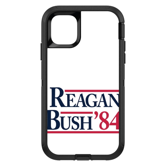DistinctInk Custom SKIN / DECAL compatible with OtterBox Defender for iPhone 11 Pro MAX (6.5" Screen) - Reagan Bush 1984