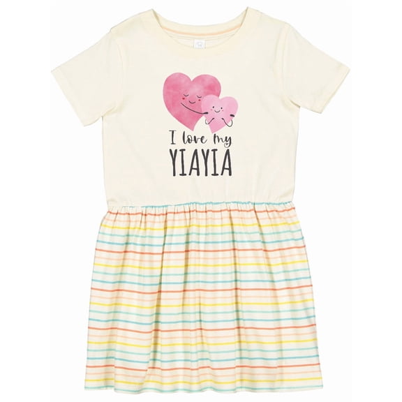Inktastic I Love My Yiayia Girls Toddler Dress