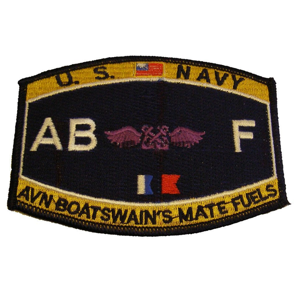 USN NAVY ABF AVIATION BOATSWAIN'S MATE FUELS MOS RATING PATCH SAILOR VETERAN