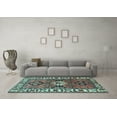 thumbnail image 3 of Ahgly Company Indoor Rectangle Persian Light Blue Traditional Area Rugs, 3' x 5', 3 of 4