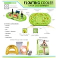 thumbnail image 3 of Flotador Refrigerador Inflable POZA Lujo Verde Dorado 39x23 cm, 3 of 7