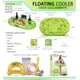 thumbnail image 3 of Flotador Refrigerador Inflable POZA Lujo Verde Dorado 39x23 cm, 3 of 7